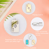 18Pcs 3 Color 201 Stainless Steel Pendants, Laser Cut, Playing Card A, Mixed Color, 19x10x1mm, Hole: 1.5mm, 6pcs/color