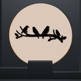 Laser Cut Basswood Wall Sculpture, for Home Decoration Kitchen Supplies, Bird, 100x300x5mm