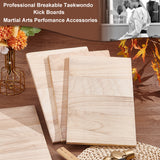 Rectangle Wood Breaking Boards, for Karate Show Training, PapayaWhip, 30x20x1.35cm