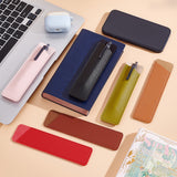 12Pcs 6 Colors PU Leather Fountain Pen Case, Pen Protection Sleeve, Rectangle, Mixed Color, 163x41.5x3mms, 2pcs/color