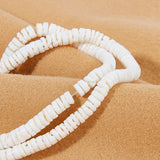 DIY Bracelet Making, with Undyed White Shell Beads Strands and Elastic Crystal Thread, BurlyWood, 6~6.5x2~4mm, Hole: 1mm