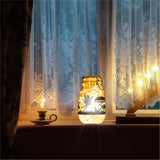 PVC Lamp Film for DIY Colorful Light Hanging Lamp Frosted Glass Jar, Angel & Fairy, 200x90mm, 6pcs/set