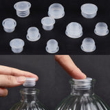 50Pcs 5 Styles Plastic Bottle Stoppers, for Wine Bottle, Column, WhiteSmoke, 17~23.5x10.5~12mm, Inner Diameter: 13~16.4mm, 10pcs/style