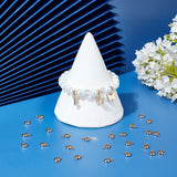 201 Stainless Steel Tube Bails, Loop Bails, Ring Bail Beads, Real 18K Gold Plated, 9x6x2mm, Hole: 1.8mm, 100pcs/box