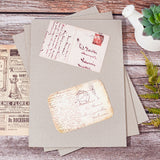 6Pcs Rectangle Kraft Papers, DIY Craft Paper, Olive, 297x210x2mm