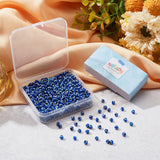 Evil Eye Resin Beads, Round, Royal Blue, 4mm, Hole: 1mm, 800pcs/box