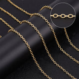 DIY Chain Bracelet Necklace Making Kit, Including Brass Cable Chains, 304 Stainless Steel Clasps & Jump Rings, Golden, Chain: 5m/bag