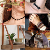 3Pcs Flat Leather Jewelry Cord, Jewelry DIY Making Material, Coconut Brown, 25x2mm, about 80cm/pc