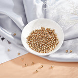 200Pcs 304 Stainless Steel Beads, Round, Golden, 5x4.5mm, Hole: 2mm