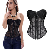 201 Stainless Steel Corset Busk, 6-Hook & Eye Closure for Corset, Bustier, Waist Trainer, Electrophoresis Black, 300x25.5x6.5mm