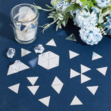 400Pcs Acrylic Mosaic Tiles, Mirror Effect Tiles for Wall Decoration, DIY Craft, Triangle, 18.5x21x0.8mm