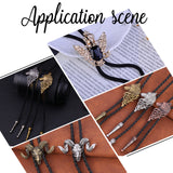 Bolo Tie Making Kits, Including Iron Bolo Tie Slide Clasp, Alloy Cord End and Round Nylon Cords, Antique Silver & Platinum, 5.2x1.1cm, Inner Diameter: 0.55cm