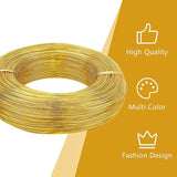 Round Aluminum Wire, for Jewelry Making, Gold, 20 Gauge, 0.8mm, about 984.25 Feet(300m)/500g