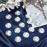 1 Box 30Pcs Self-Adhesive Acrylic Rhinestone Stickers, for DIY Decoration and Crafts, Faceted, Half Round, Clear AB, 30x6mm, 30pcs/box