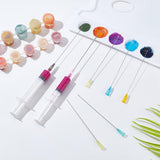 Plastic Fluid Precision Blunt Needle Dispense Tips, Mixed Color, 125x115x11.5mm, 24pcs/box