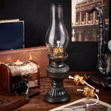 Cotton Wicks, for Paraffin Oil or Kerosene based Lanterns and Oil Lamps, with Oil Lamp Burner, Mixed Color, Wick: 0.4cm, 5m, Oil Lamp Burner: 15~16x4.1x3.45cm, 4 sets