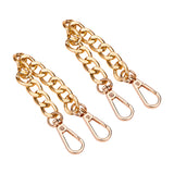 Bag Extender Chains, with Aluminum Curb Link Chains and Alloy Swivel Clasps, Mixed Color, 20~21.8cm