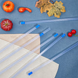 Plastic Reusable Cling Film Slide Cutter, for Food Wrap, Aluminum Foil and Wax Paper, Film Dispenser, Royal Blue, 380x9.5x23mm