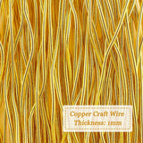 40g Round Copper Craft Wire, for Jewelry Making, Golden, 18 Gauge, 1mm