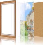 Transparent Acrylic for Picture Frame, Rectangle, Clear, 12.7x8.9x0.07cm, 10pcs/set