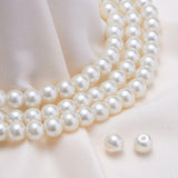 Eco-Friendly Dyed Glass Pearl Round Beads, Beige, 6mm, Hole: 1.2~1.5mm, about 400pcs/box