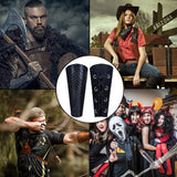 Adjustable Polyester Cord Bracelet, Gauntlet Wristband, Cuff Wrist Guard for Men, Black, 17.4x20.3x0.24cm