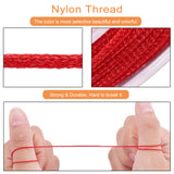 Nylon Thread, for Jewelry Making, Mixed Color, 0.8mm, about 7~9m/roll, 9colors, 1roll/color, 9rolls/set