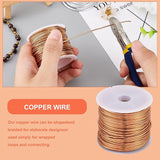 Copper Craft Wire, Round Wire, Red, 16 Gauge, 1.3mm, about 10m/ roll