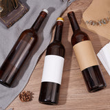 Custom kraft paper Adhesive Stickers, for Wine Bottle Lable Decorations, Rectangle, Saddle Brown, 266x211x0.1mm, Sticker: 124x99mm, 4pcs/sheet