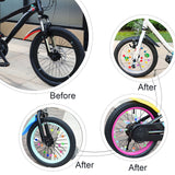 250pcs 5 colors Bicycle Wheel Spokes Plastic Clip Bead, Oval, Mixed Color, 15x15.5x14.5mm, Hole: 4mm