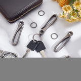 DIY Keychain Making Kit, Including Zinc Alloy Hook Clasps with Jump Ring, Iron Split Key Rings, Gunmetal