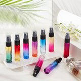 Glass Gradient Color Spray Bottle, Mixed Color, 9.6x2cm, capacity: 10ml