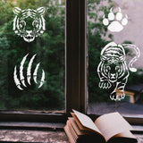 PET Hollow Out Drawing Painting Stencils, for DIY Scrapbook, Photo Album, Tiger, 30x30cm