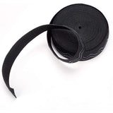 Polyester Non-Slip Silicone Elastic Gripper Band, for Garment Sewing Project, Black, 30x1mm, about 8yards/roll