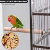 Parrot Perch Stand, Natural Wood Bird Stand, Perches, for Bird Cage, BurlyWood, 6pcs/set