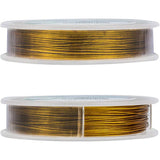 Tiger Tail Wire, 304 Stainless Steel Wire, Goldenrod, 0.5mm, about 98.42 Feet(30m)/roll