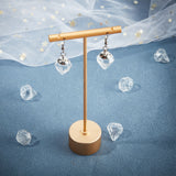 DIY Dangle Earring Making Kits, Including Diamond Glass Globe Beads, Plastic Bead Cap Pendant Bails, Brass Earring Hooks, Platinum & Golden, Globe Beads: 16~17x15mm, Hole: 2~3.5mm, 20pcs/box
