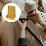 60M Flat Fold Over Polyester Satin Ribbons, Clothes Accessories, Dark Goldenrod, 5/8 inch(15mm), about 65.62 Yards(60m)/Roll