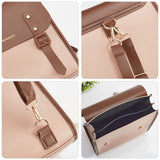 DIY PU Leather Sew on Backpack Kits, including Fabric, Adjustable Shoulder Strap, Magnetic Clasp, Thread, Needle, Saddle Brown, Finished Product: 27x15x31cm