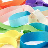 Ultra Wide Thick Flat Elastic Band, Webbing Garment Sewing Accessories, Mixed Color, 40mm, 1m/color, 12color/set