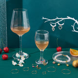 304 Stainless Steel Wine Glass Charms Rings, Hoop Earring Findings, DIY Material for Basketball Wives Hoop Earrings, Golden, 74x72x17mm, 60pcs/box