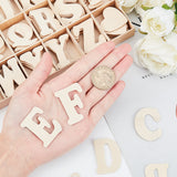 Building Blocks Creative  English Letters, Wooden Learning Toys, Letter A~Z and Heart, Tan, Box: 24x17.2x2cm, Letter: 35.5~40x26~39.5x2mm, Heart: 31.5x32x2mm, 112pcs/set