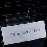 Acrylic Table Sign Holders,  L Shape Place Card Holders, for Wedding, Restaurant, Birthday Party Decorations, Clear, 35x216x74mm