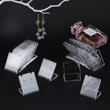 Organic Glass Earring Displays, L-Shaped Earring Display Stand, Clear, 3.5x3.4x2.7cm