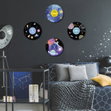 4Pcs Foam Discs, Home Display Decorations, Spaceship, 295mm, Hole: 15mm