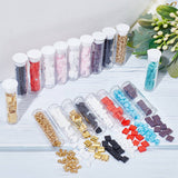 DIY Glass Seed Beads Jewelry Making Making Kit, Including Rectangle & Round Glass Seed Beads, Mixed Color