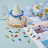 120Pcs 4 Style Plastic Pendants, Bulb Charm, Mixed Color, 17x6mm, Hole: 1.5mm, 30pcs/style