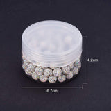 Polymer Clay Pave Rhinestone Beads, Disco Ball Beads, Crystal AB, 10mm, Hole: 1.5mm, 100pcs/box