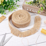 Flat Jute Cord, Jute Twine, for Jewelry Making, BurlyWood, 30mm