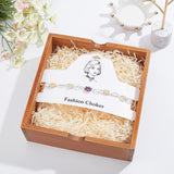 Cardboard Necklace Display Cards, White, 11.3x18.5x0.05cm